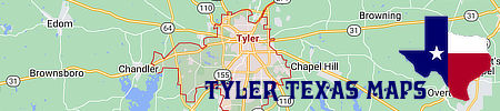 Maps of Tyler Texas and Smith County Texas