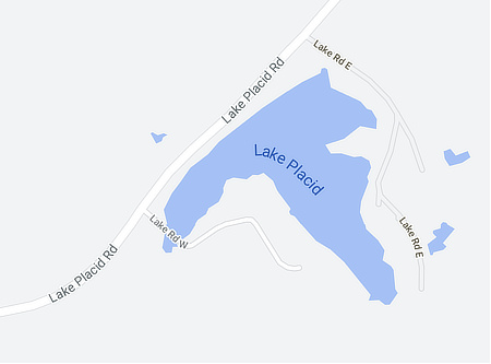 Map of Lake Placid in Tyler, Texas