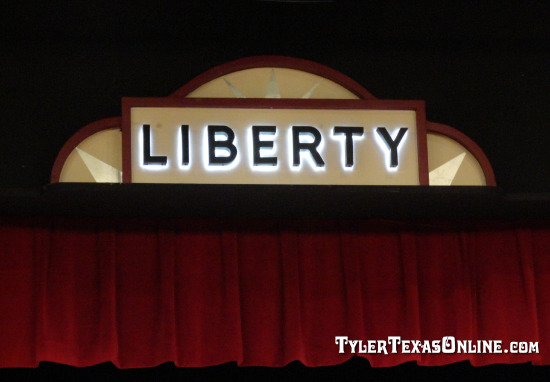 Details inside Liberty Hall in Tyler Texas