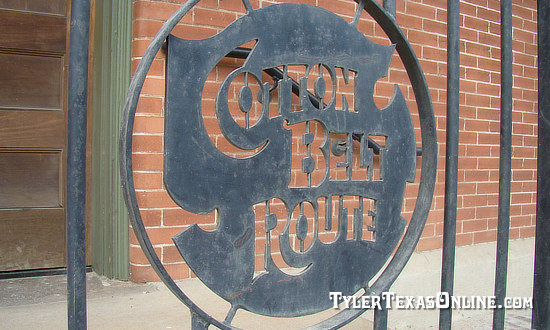 Wrought ironwork at the Cotton Belt Museum in Tyler Texas