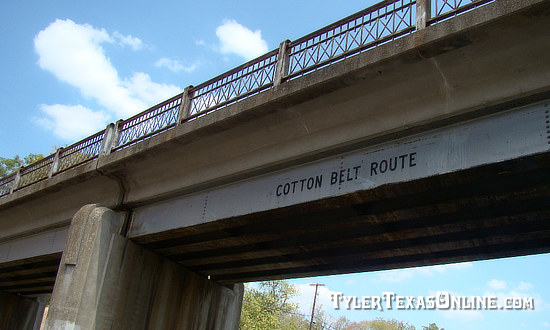 Cotton Belt Route overpass on Front Street, Tyler, Texas