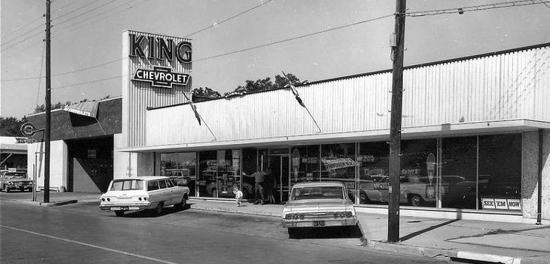 King Chevrolet dealership in downtown Tyler, Texas