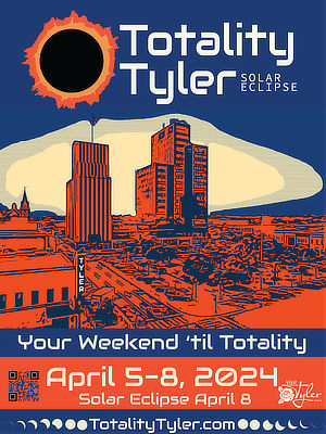 Totality Tyler ... Solar Eclipse events in April of 2024
