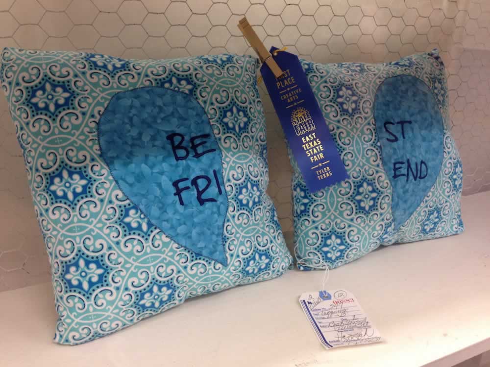 A well-deserved blue ribbon in creative arts at the 2016 East Texas State Fair !