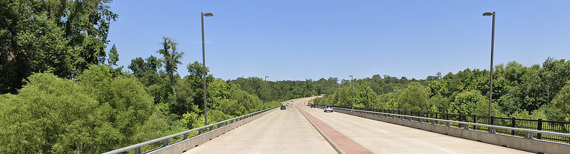 Scene along the new West Cumberland Road extension in Tyler, Texas