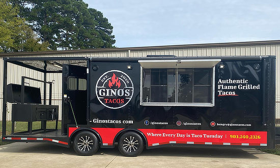 Gino's Tacos food truck in Tyler and Longview, Texas