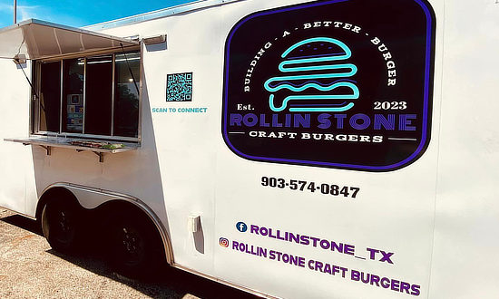 Rollin Stone Craft Burgers - a food truck in Tyler Texas