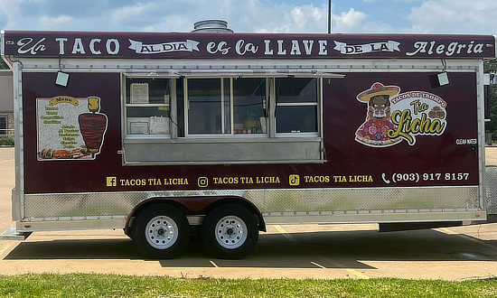 Tacos Tia Licha food truck in Tyler Texas