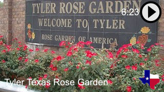 Enjoy a tour of the Tyler, Texas Rose Garden, on YouTube
