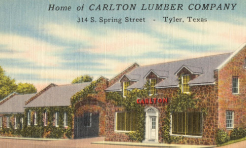 Home of Carlton Lumber Company, 314 S. Spring Street, Tyler, Texas