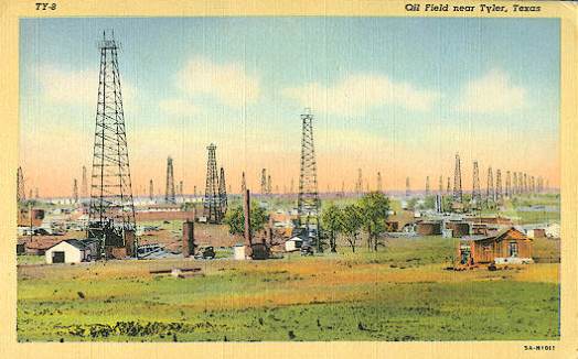 Oil field near Tyler, Texas